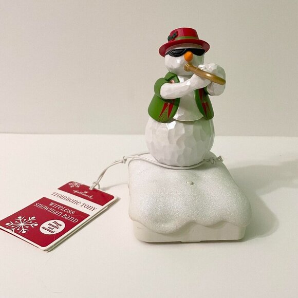 Hallmark Snowman Wireless Band Trombone Tony Music and Movement Flaws - Picture 1 of 17